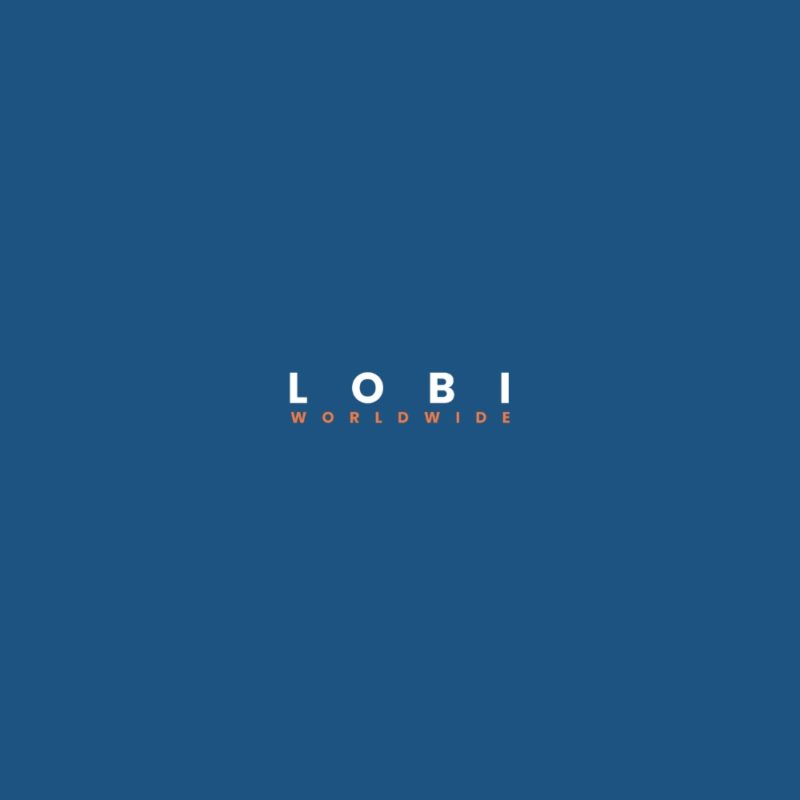 Duurzame Lobi Worldwide Center Hoodie Kobaltblauw