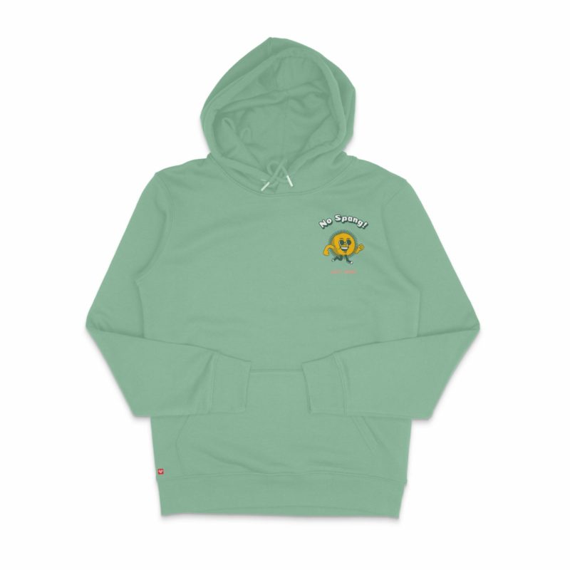 No Spang Sunshine Hoodie Dusty Mint Front