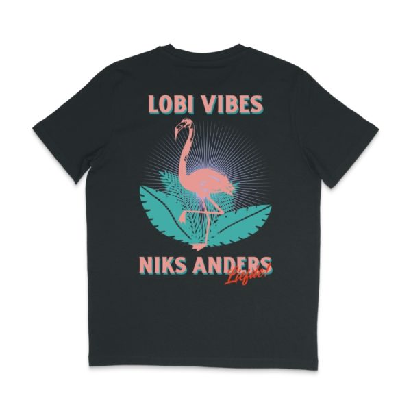 Duurzame T-shirt Lobi Liefde Niks Anders Black Back
