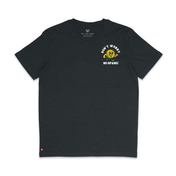 Duurzame T-shirt Lobi No Spang Sunshine Black Front