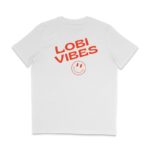 Duurzame T-shirt Lobi Vibes Los Angeles White Back