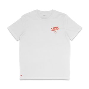 Duurzame T-shirt Lobi Vibes Los Angeles White Front