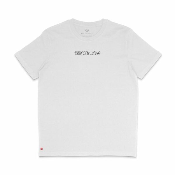 Duurzame T-shirt Club Du Lobi Dare to change voor Wit