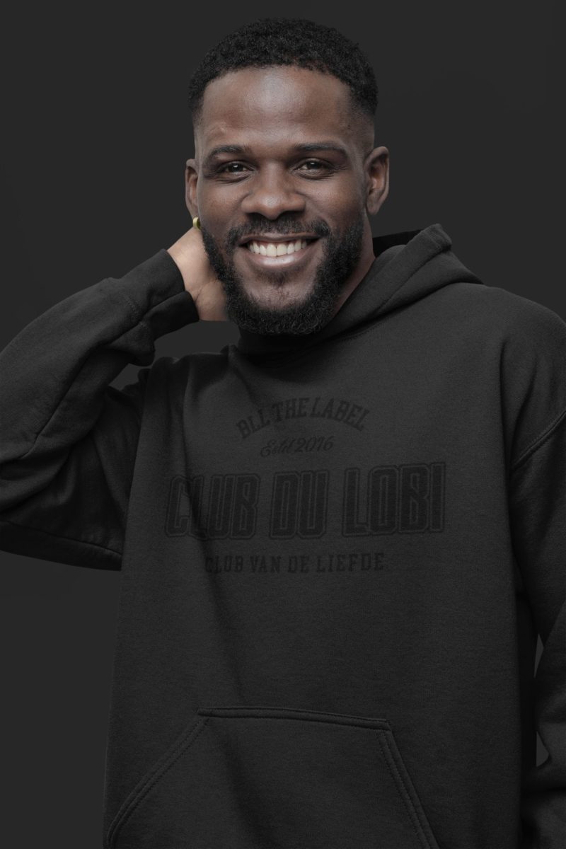 Hoodie Club Du Lobi Black on Black - Afbeelding 3